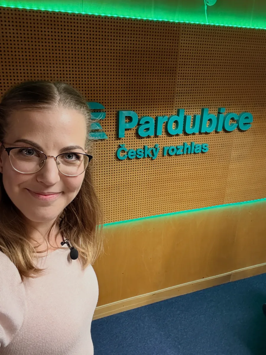 Petra Kuřátková v Českém rozhlase Pardubice