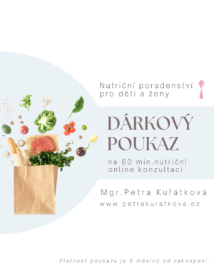 Darkový poukaz na online výživové poradenství